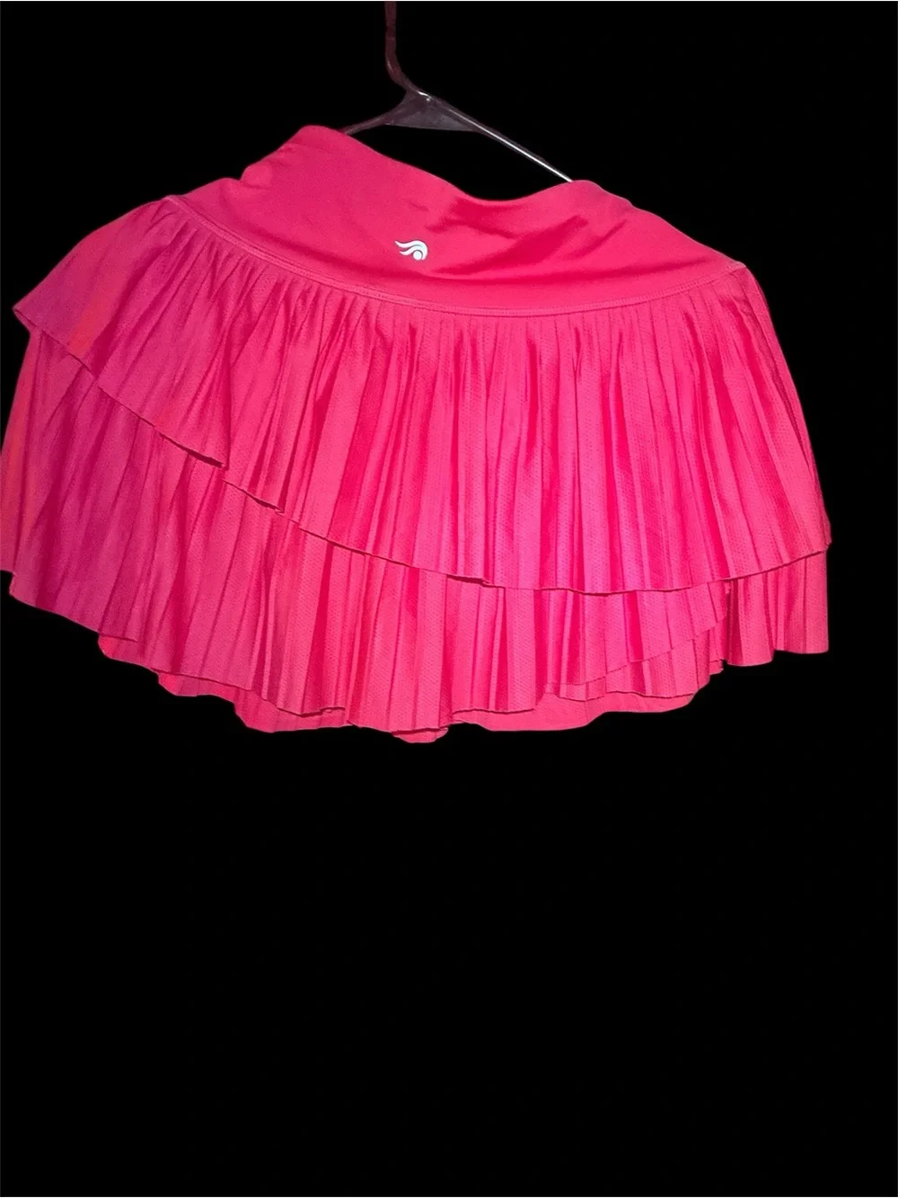 Ideology Watermelon Pink Tiered Pleated Tennis Skort Size Small EUC